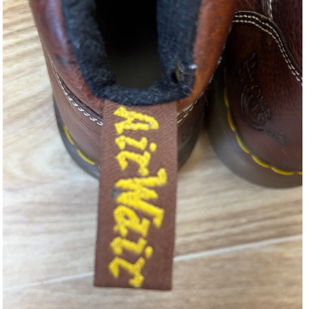 Vintage Y2K Dr Martens Mens Brown Boots 12 Grunge Indie Alt Chunky Whimsigoth